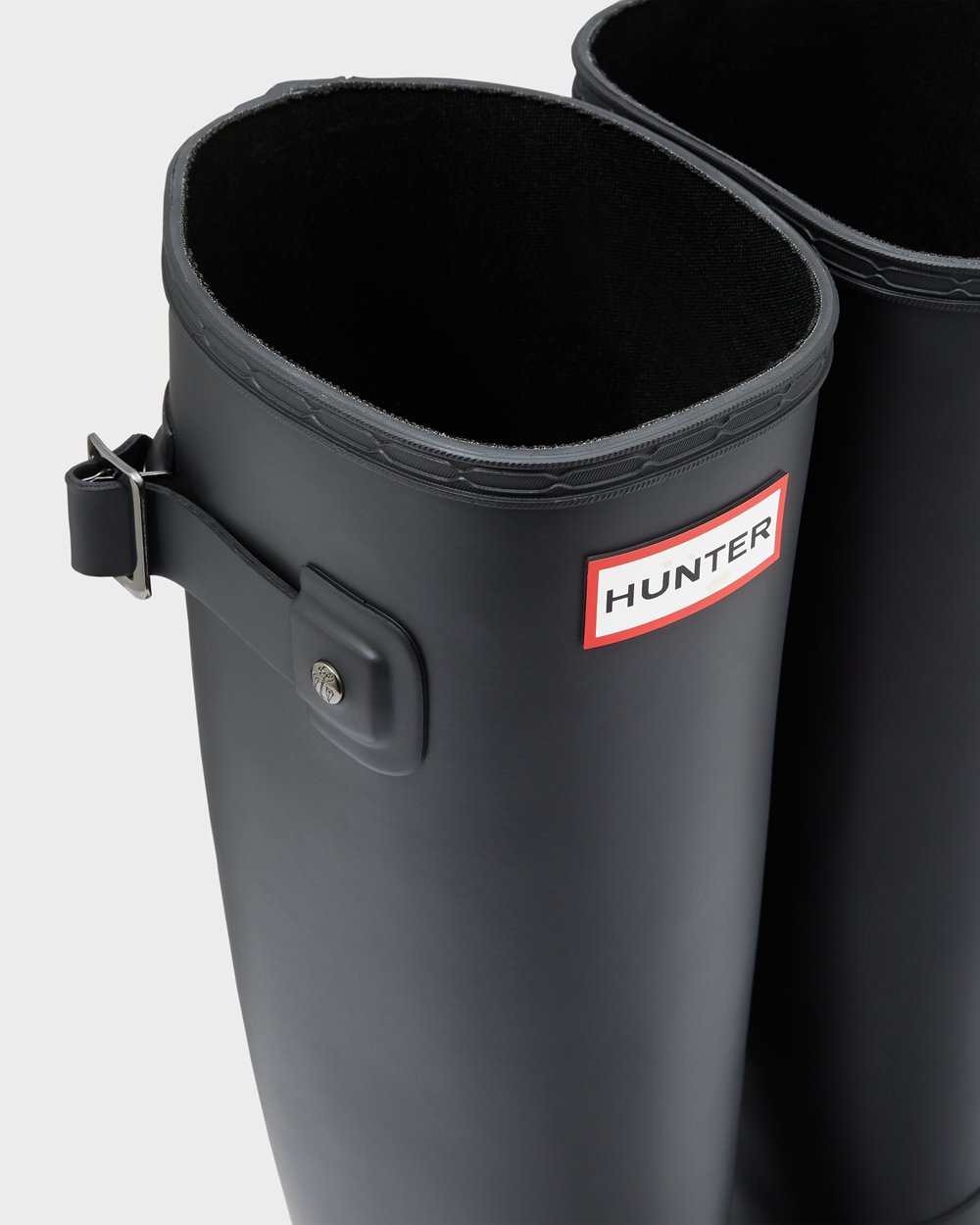 Womens Hunter Tall Rain Boots Black - Refined Slim Fit - 6843701-VQ